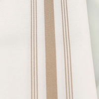 White with Bamboo Stripes