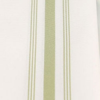 White with Sage Green Stripes