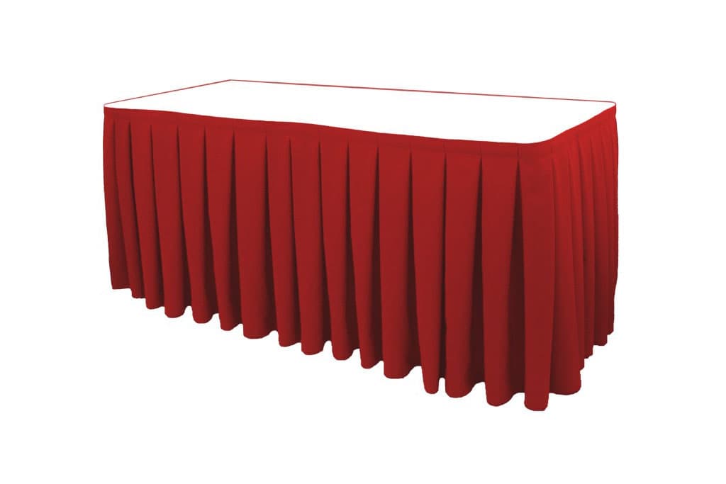 Box Pleat Table Skirting